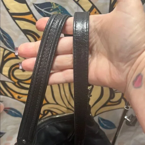 Coach Poppy Perri Leather Shoulder Bag #22421 - Picture 7 of 14